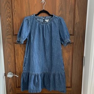 Stylish Blue Denim Kids Dress